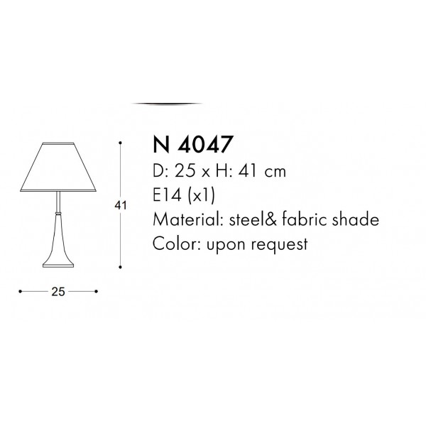 N4047 MODERN TABLE LAMPS