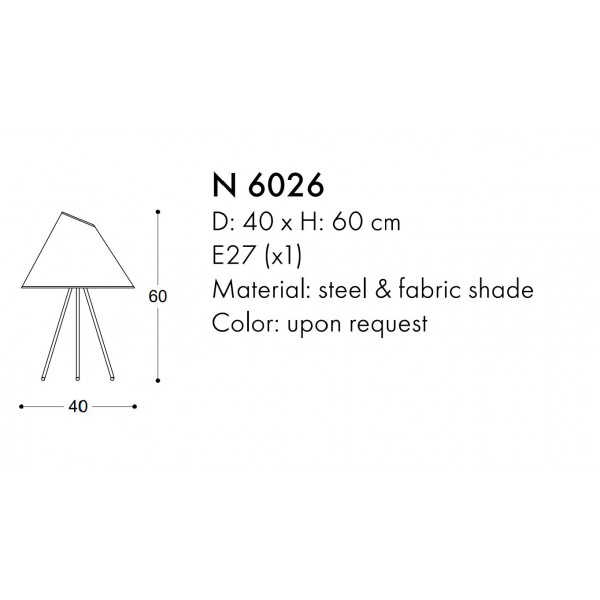 N6026 MODERN TABLE LAMPS