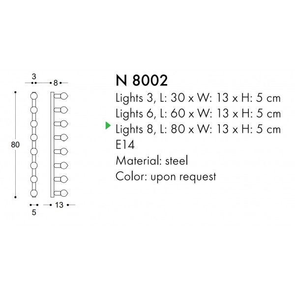 N8002 MODERN BATHROOMM LIGHTS