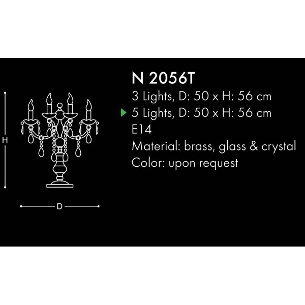 N2056T CLASSIC TABLE LAMPS
