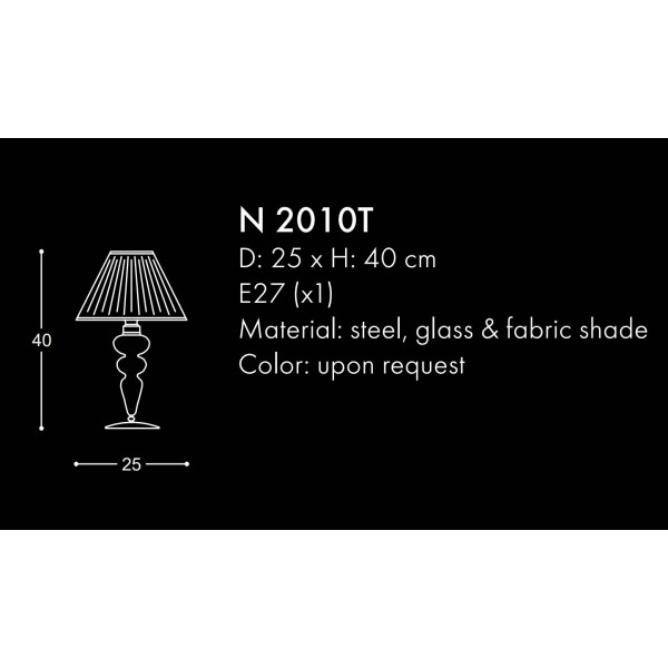 N2010T CLASSIC TABLE LAMPS
