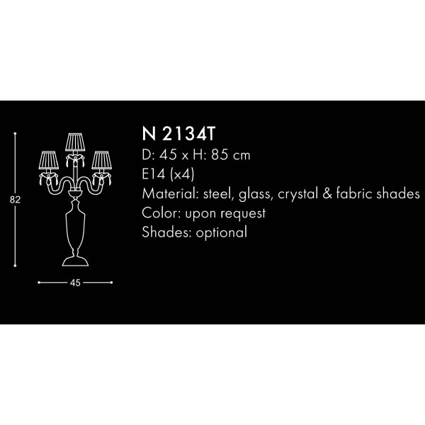 N2134T CLASSIC TABLE LAMPS
