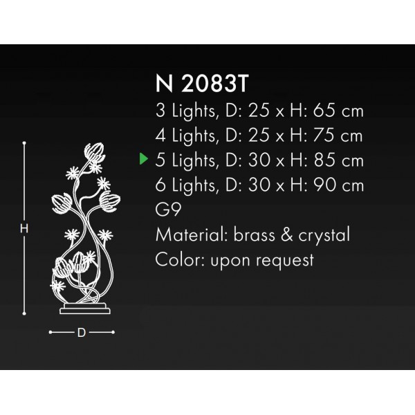 N2083T CLASSIC TABLE LAMPS