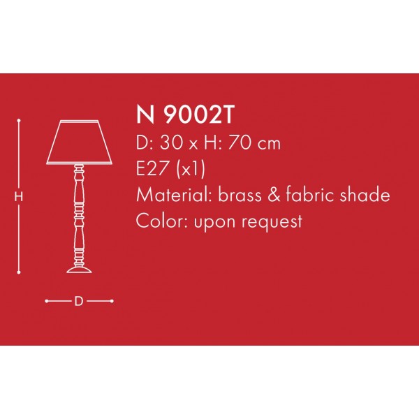 N9002T CLASSIC TABLE LAMPS