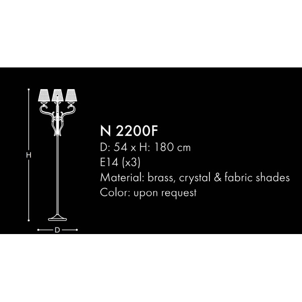 N2200F CLASSIC FLOOR LIGHTS