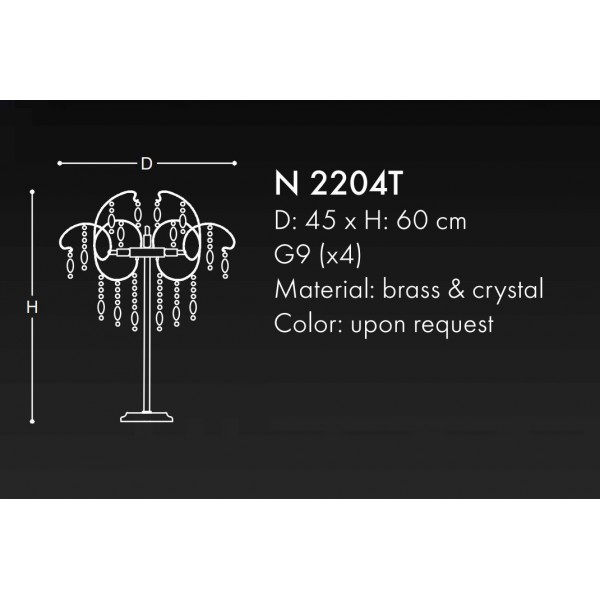 N2204T CLASSIC TABLE LAMPS